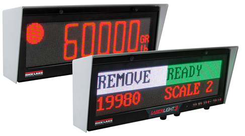 Rice Lake LaserLight3™ Color Remote Display with Messaging Rice Lake LaserLight3™ Color Remote Display with Messaging